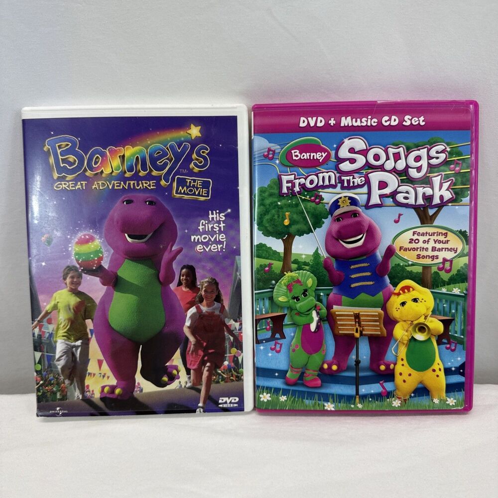 Barney  Friends - Songs From The Park (DVD, 2010, DVD/CD) & Great Adventure 2003